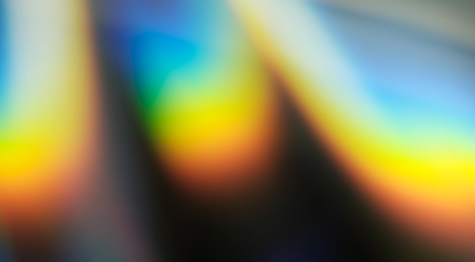 abstract multi coloured refracted light